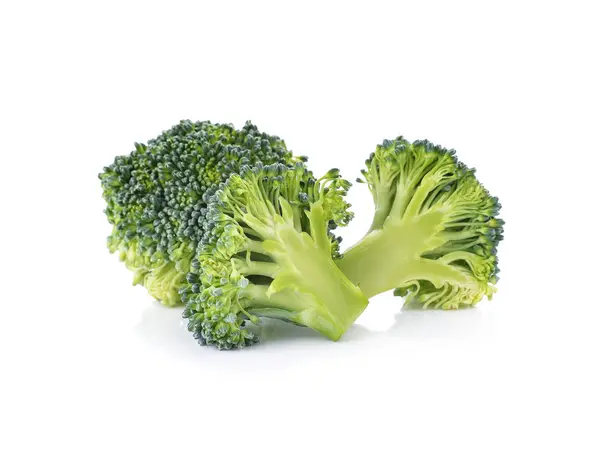 Broccoli Geïsoleerd Witte Achtergrond — Stockfoto