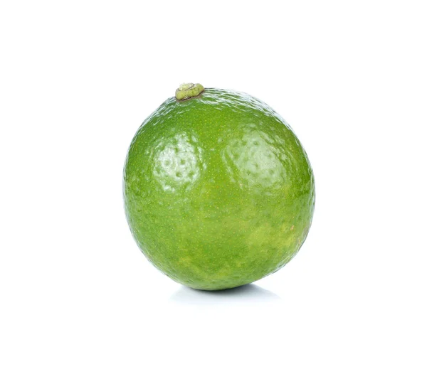 Frutto Lime Isolato Fondo Bianco — Foto Stock