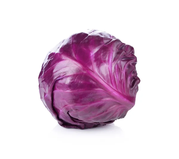 red cabbage isolated on white