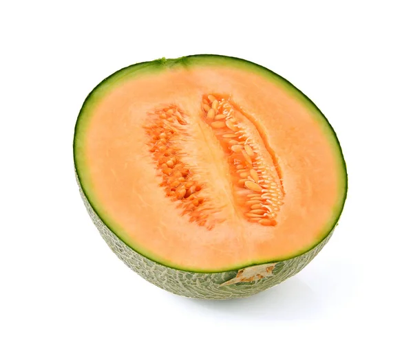 Melon Isolerad Vit Bakgrund — Stockfoto