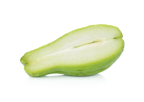 Chayote Witte Achtergrond — Stockfoto