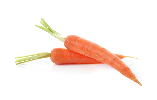 Bébé Carottes Sur Fond Blanc — Photo