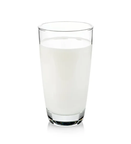 Glass Milk Isolated White — Stock Photo, Image