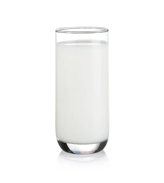 Vaso Leche Aislado Blanco — Foto de Stock