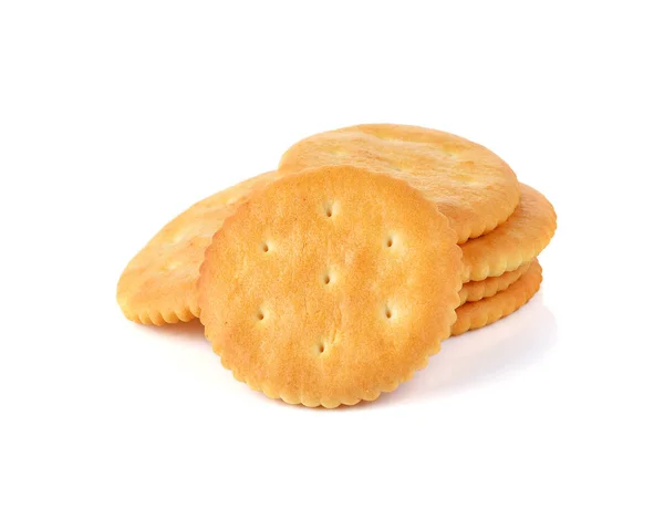 Cracker Isolato Sfondo Bianco — Foto Stock