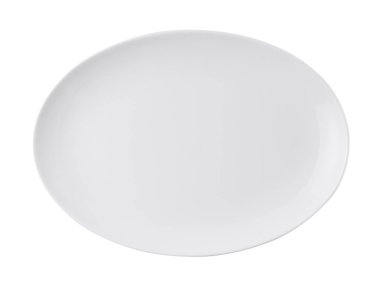 beyaz arkaplanda izole edilmiş beyaz plaka