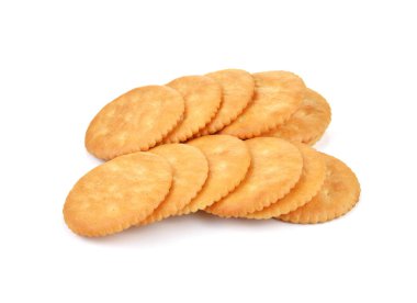 Kraker beyaz arkaplanda izole edildi