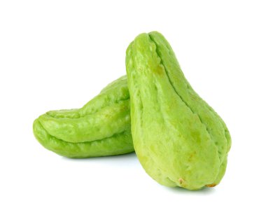 Chayote beyaz zemin üzerine