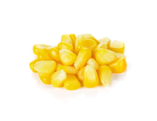 Sweet Whole Kernel Corn White Background — Stock Photo, Image