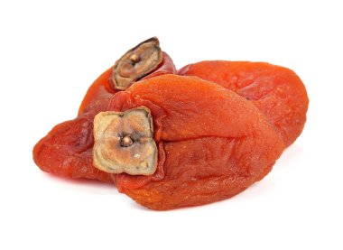 beyaz zemin üzerine kurutulmuş hurma