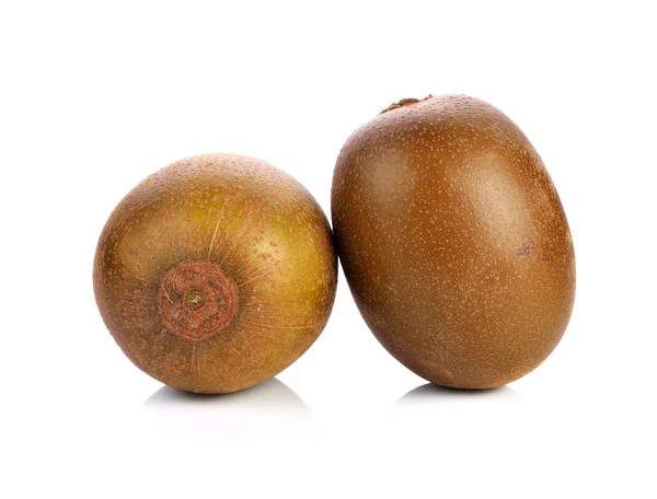 Gul Kiwi Frukt Isolerad Vit Bakgrund — Stockfoto