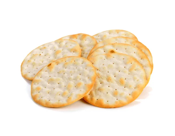 Cracker Izolované Bílém Pozadí — Stock fotografie