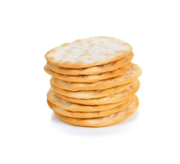 Cracker Isolado Sobre Fundo Branco — Fotografia de Stock