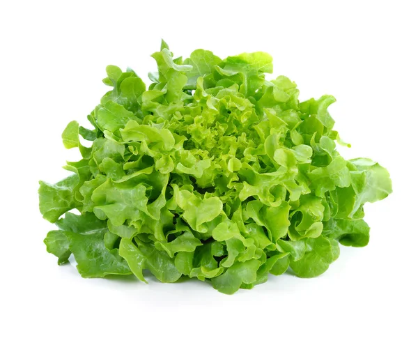 Gröna Blad Sallad Isolerad Vit Bakgrund — Stockfoto