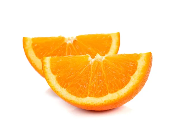 Kawałek Pomarańczy Białym Tle — Zdjęcie stockowe