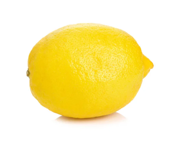 Citron Isolerad Vit Bakgrund — Stockfoto