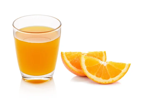 Naranja Fresca Vaso Con Jugo —  Fotos de Stock