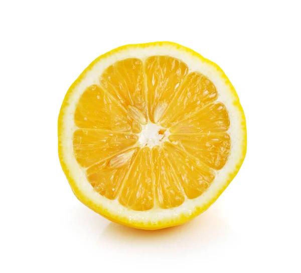 Lemon Slice Isolated White — Stock Photo, Image