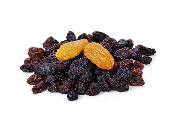 Pile Raisins White Background — Stock Photo, Image