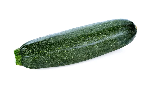 Zucchine Fresche Isolate Bianco — Foto Stock