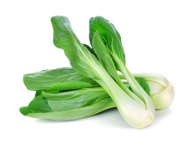 Çin lahanası (Çince lahana) üzerinde beyaz izole