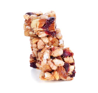 Beyaz arka plan üzerinde izole tahıl bar