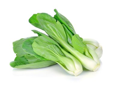 Çin lahanası (Çince lahana) üzerinde beyaz izole
