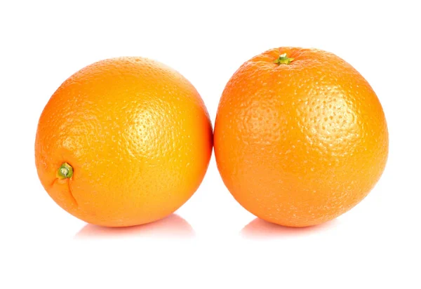 Dojrzałe Świeżych Pomarańczy Białym Tle — Zdjęcie stockowe