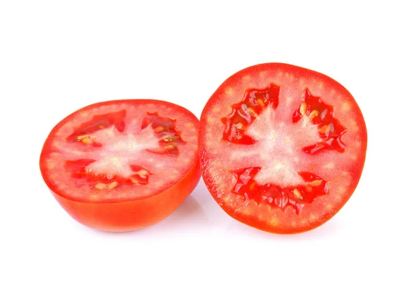 白地に隔離されたトマト — ストック写真