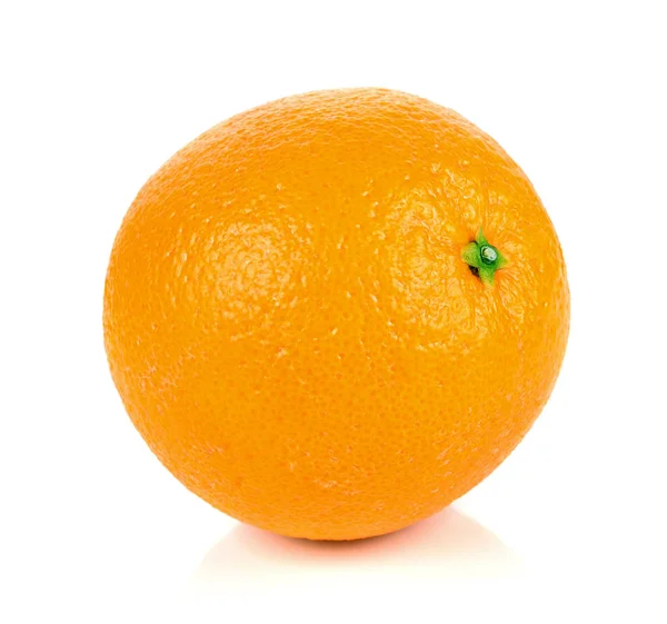 在白色背景上的新鲜脐橙成熟 — 图库照片