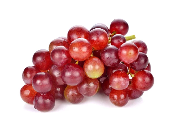 Grappe Raisins Rouges Isolé Sur Blanc — Photo