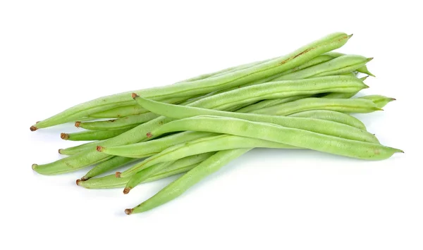 白で隔離緑豆野菜 — ストック写真