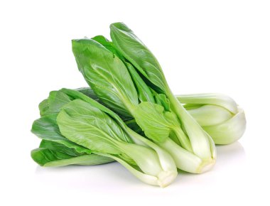 Çin lahanası (Çince lahana) üzerinde beyaz izole