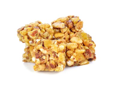 Beyaz arka plan üzerinde izole tahıl bar