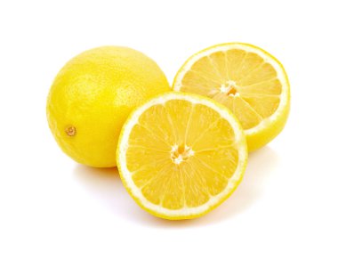 Limon beyazda izole