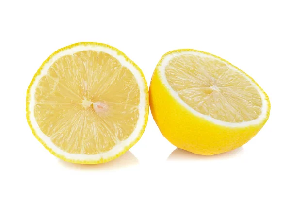 Lemon Diisolasi Latar Belakang Putih — Stok Foto