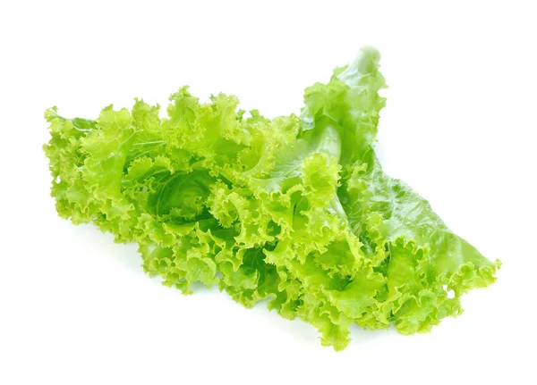 Свіжий Зелений Салат Ізольований Білому — стокове фото