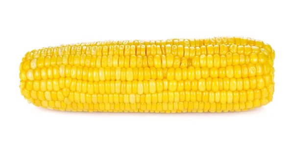 Сладкая Кукуруза Белом Фоне — стоковое фото