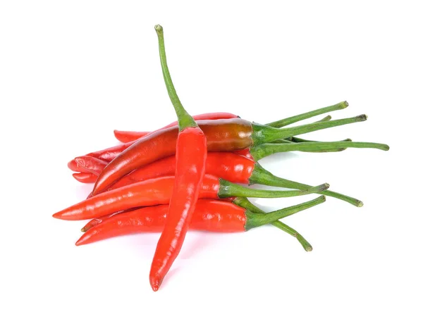 Chili Paprika Izolált Fehér Alapon — Stock Fotó