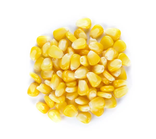 Kukorica Vetőmag Nwhite Háttér — Stock Fotó