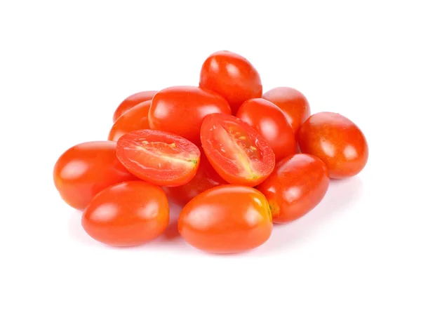 Tomat Ceri Diisolasi Pada Latar Belakang Putih — Stok Foto