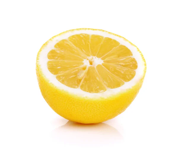 Lemon Slice Isolated White — Stock Photo, Image