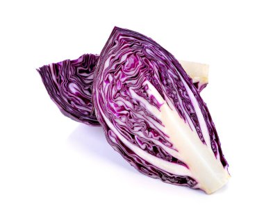 beyaz izole kırmızı lahana