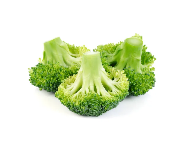 Broccoli Izolat Fundal Alb — Fotografie, imagine de stoc