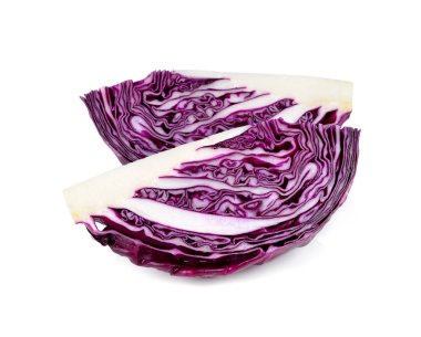 beyaz izole kırmızı lahana