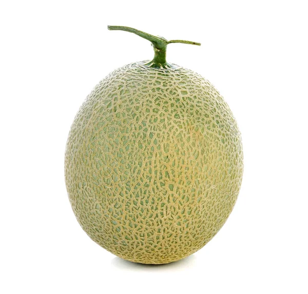 Cantaloupe Melone Isoliert Auf Weißem Hintergrund — Stockfoto