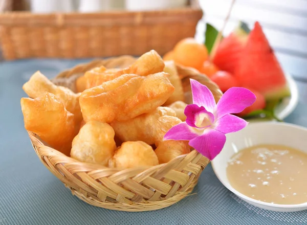 stock image Deep-fried doughstick breakfast.