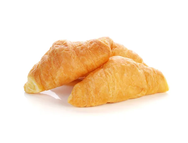 Mini Croissant Isolado Fundo Branco — Fotografia de Stock