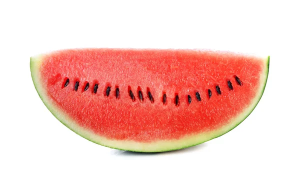 Vattenmelon Isolerad Vit Bakgrund — Stockfoto