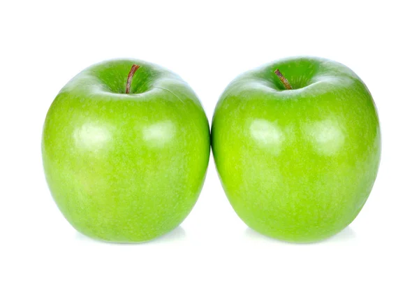 Green Apple Isolated White — Stock Photo, Image